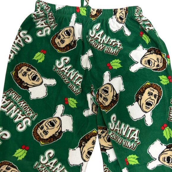 Buddy The Elf Movie Men's Size Small Sleep Pajama Pants Green - Picture 5 of 6